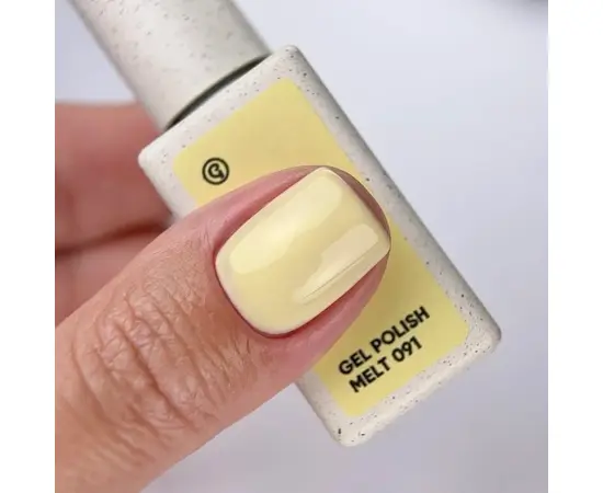 NOTD x G.BAR. Gel Polish, Melt, #091, 10 ml. Гель-лак, ніжно-жовтий #5