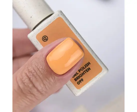 NOTD x G.BAR. Gel Polish, Brighten, #099, 10 ml. Гель-лак, пастельно-помаранчевий #5