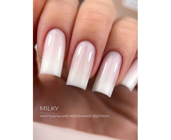 HEYLOVE. Frame builder Gel with Pump, MILKY, 30 ml. Універсальний гель для нарощування з помпою, молочний #2