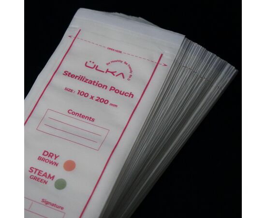 Ülka. Sterilization Pouch, 100*200, 100 pcs. Крафт-пакеты для стерилизации с индикатором, 100*200, 100 шт. #5