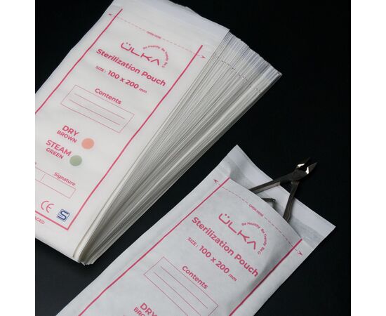 Ülka. Sterilization Pouch, 100*200, 100 pcs. Крафт-пакеты для стерилизации с индикатором, 100*200, 100 шт. #4