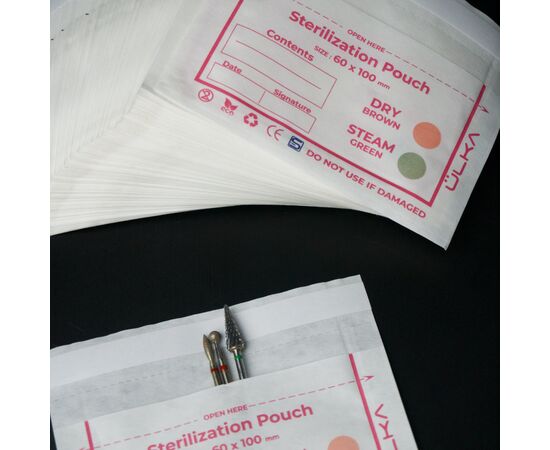 Ülka. Sterilization Pouch, 60*100, 100 pcs. Крафт-пакеты для стерилизации с индикатором, 60*100, 100 шт. #4