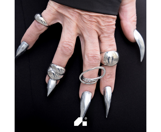 ADORE. Dual nail forms Type 8, Cat's claw Mini, Extra high, 120 pcs. Верхні форми, короткі котячі кігті #7