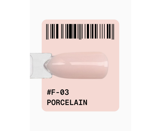 ADORE. French Gel Polish, #F-03, Porcelain beige, 12 ml. Гель-лак, фарфорово-бежевый #2