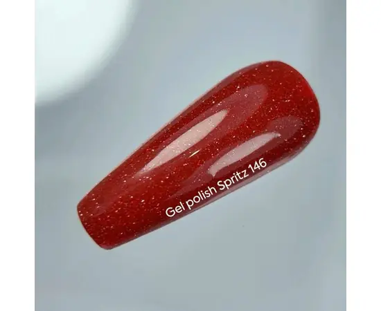 NOTN. Гель-лак Spritz, #146, світловідбиваючий яскраво червоний, 10 ml #2
