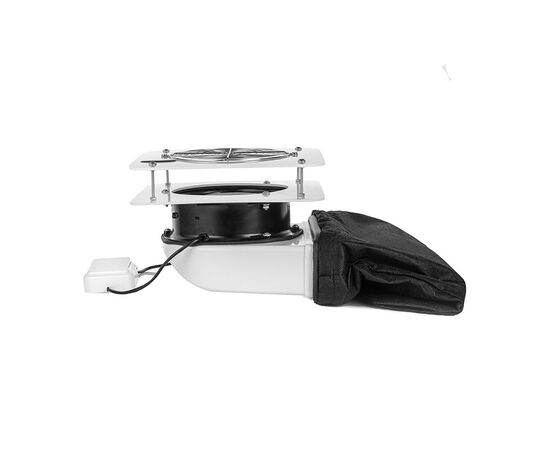 Desktop Nail dust Collector 110 V "Air Max V7 PRO", Витяжка вбудована 110 В, з мішечком, пластик, біла (під замовлення) #2