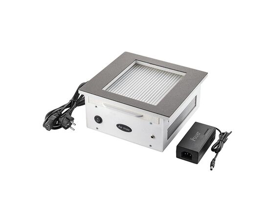 NEW Built-in Nail dust Collector 110 V "Air Max VF12 Plus", Витяжка вбудована 110 В, з регулятором потужності, решітка "сіра сталь", двигун Корея (під замовлення) #2