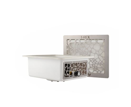 Built-in Nail dust Collector 110 V "Air Max T-REX", Витяжка вбудована 110 В, з регулятором потужності, решітка "сіра сталь" (під замовдення) #7