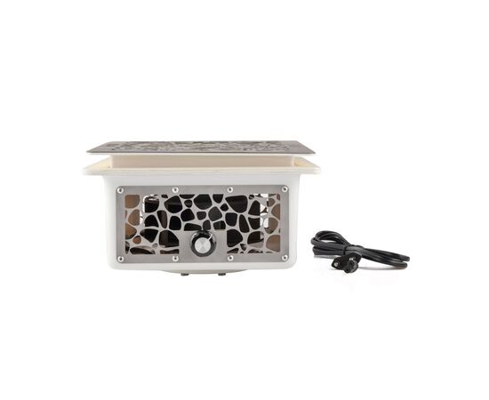 Built-in Nail dust Collector 110 V "Air Max T-REX", Витяжка вбудована 110 В, з регулятором потужності, решітка "сіра сталь" (під замовдення) #3