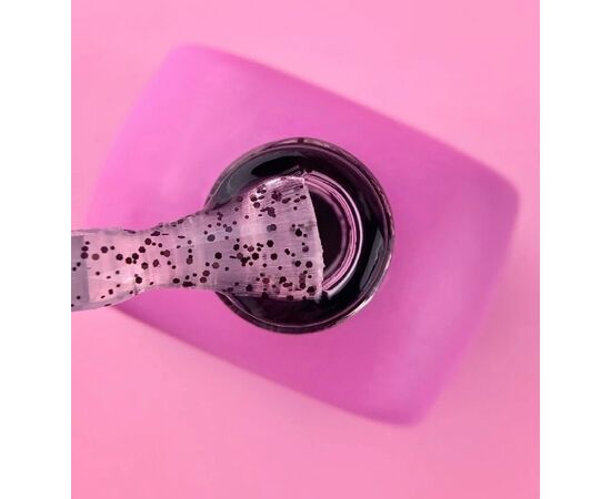 УЦІНКА / LUNAmoon. Stain Top Coat, 13 ml, топ з чорними часточками #2