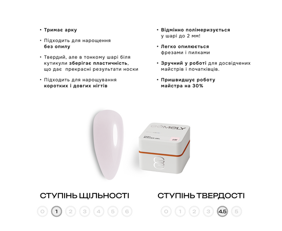 GÉMELY (ex GA&MA). Fast builder gel #036, 30 ml, твердий рідкий гель #2