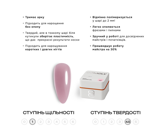 GÉMELY (ex GA&MA). Fast builder gel #037, 15 ml, твердий рідкий гель #4