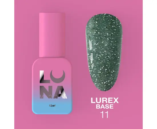 УЦІНКА / LUNAmoon. Lurex Base #11, Reflective, 13 ml, світловідбиваюча база #2