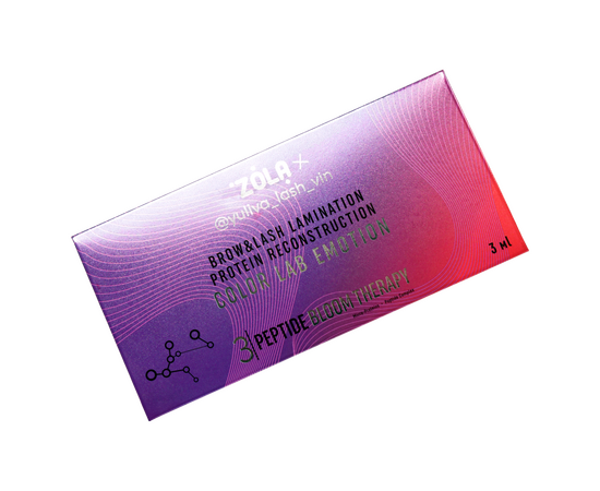 ZOLA x Yuliya Lash Vin. PEPTIDE BLOOM THERAPY "COLOR LAB EMOTION" #03, 3 pcs х1 ml. Склад для ламінування в саше (3 шт х1 мл) #4