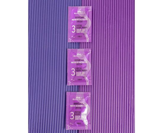 ZOLA x Yuliya Lash Vin. PEPTIDE BLOOM THERAPY "COLOR LAB EMOTION" #03, 3 pcs х1 ml. Склад для ламінування в саше (3 шт х1 мл) #6