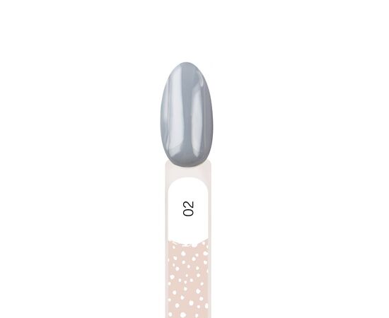 BEAUTY-FREE Gel Polish #2 PEARL GREY, 8 ml, (9 FREE), перлинно-сірий #1