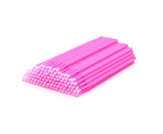 Мікробраші пластикові, рожеві, 100 штук #2