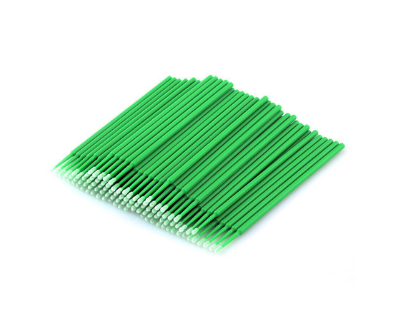 Мікробраші пластикові, зелені, 100 штук #1