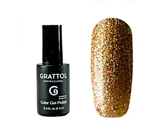 Гель-лак Grattol, Color Gel Polish Vegas 10, бронзовое золото, 9 мл #1