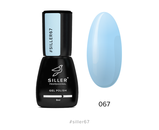 Гель-лак Siller №067, ярко-голубой, 8 мл #1