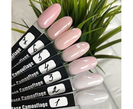 База камуфлирующая, Grattol Rubber Base Camouflage 6, теплый нюд, 9 мл #2