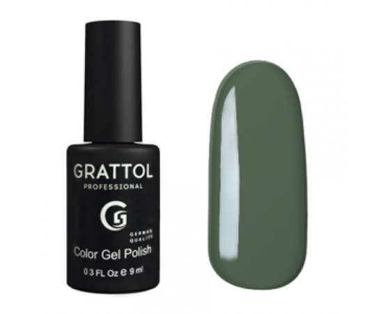 Гель-лак Grattol, Color Gel Polish Green Gray 059, зеленый мох, 9 мл #1