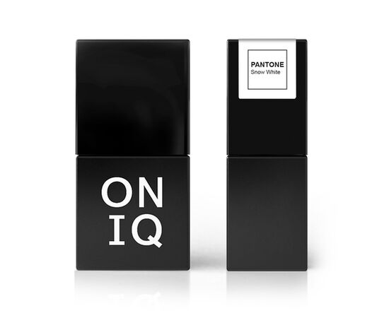 ONIQ Gel Polish  #001 PANTONE: Snow white, чистий білий, 10 ml #1