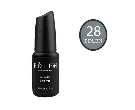 EDLEN Гель-лак № 28, теплый серый, 9 ml #1