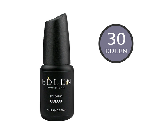 EDLEN Гель-лак №30, сіро-ліловий, 9 ml #1