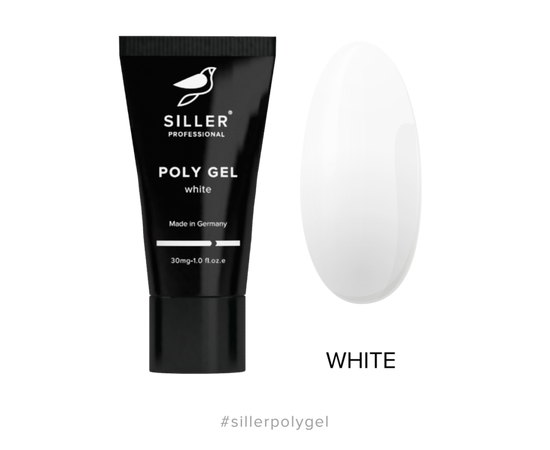 SILLER Polygel WHITE (білий), 30 ml, моделюючий полігель #2
