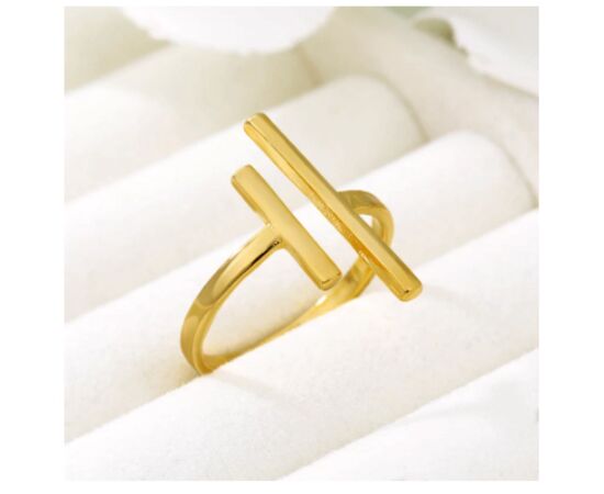 Минималистичное кольцо, цвет - золото #1