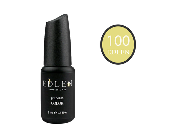 EDLEN Гель-лак №100, лимонний, 9 ml #1