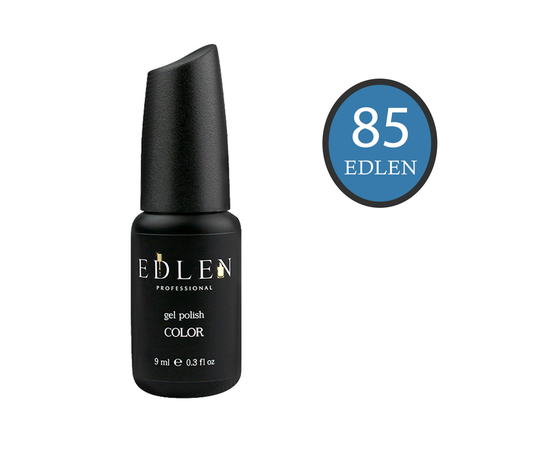EDLEN Гель-лак №85, сіро-синій, 9 ml #1