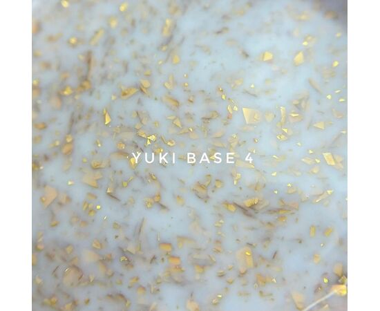 LUNA Yuki Base 04, молочная с золотыми хлопьями потали, 13 ml #2