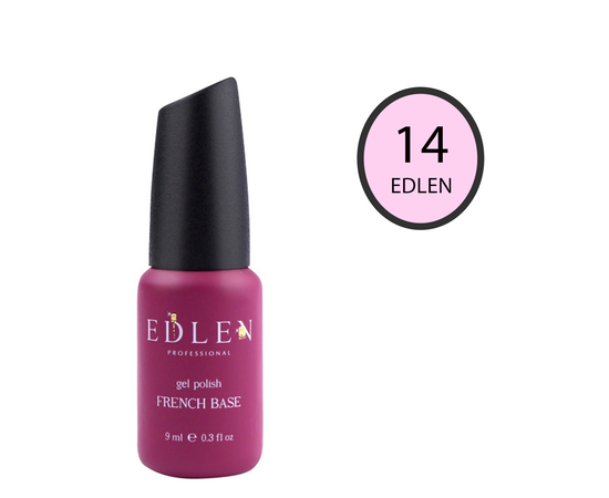 EDLEN French base №14 Світло-рожева, 9 ml (попередня колекція) #1