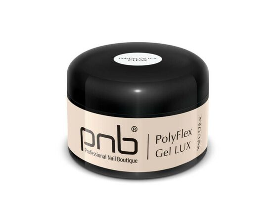 PNB PolyFlex Gel LUX Clear, 50 ml, гель, прозорий #2