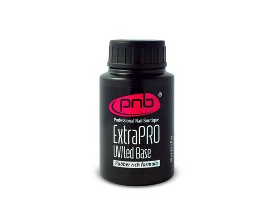 PNB Rubber Extra Pro Base, 30 ml, каучукова база з підвищеною адгезією, прозора #1