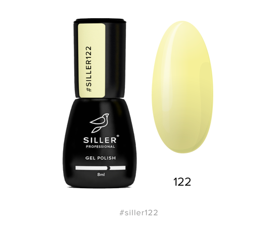 Гель-лак Siller №122, кремово-желтый, 8 мл #1