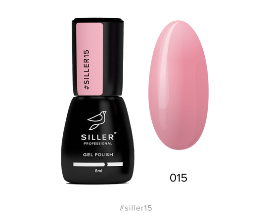 Гель-лак Siller №015, розовая пастель, 8 мл #1