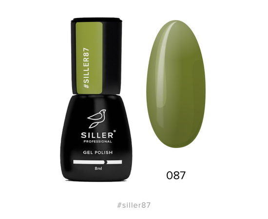 Гель-лак Siller №087, оливковый, 8 мл #1