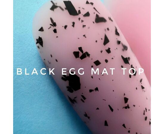 LUNA Blackegg Top, матовий топ без липкого шару з чорними пластівцями, 13 ml #2