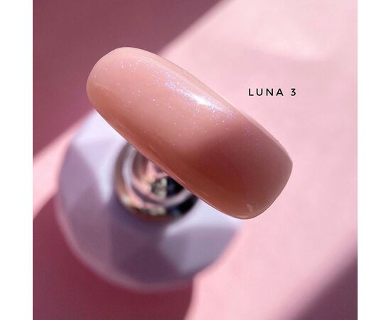 LUNA Cover BASE #3 PALE BEIGE with SHIMMER, 13 ml #2