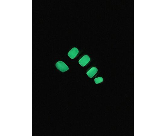 LUNA Shine Dark Top, glowing in the dark, Green, 13 ml, Топ люмінесцентний #2