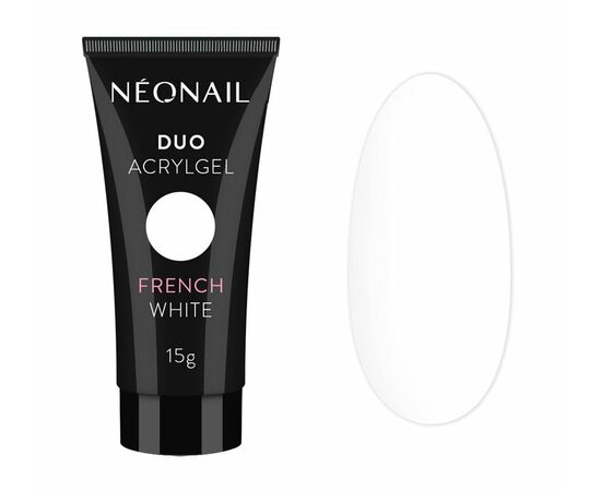 NEONAIL Duo Acrylgel French White, білий, 7 g, акрил-гель #1
