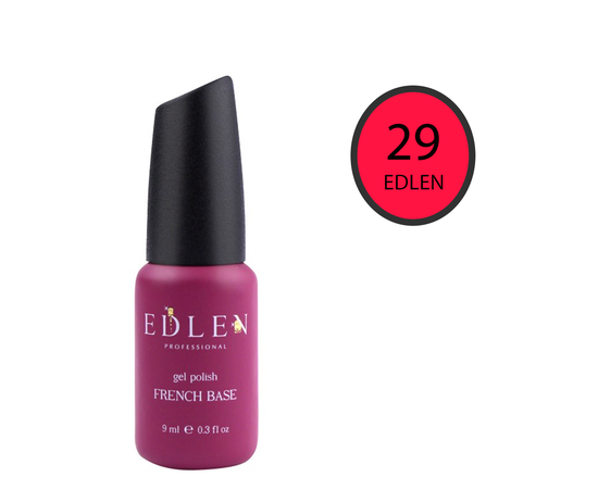 EDLEN Цветная база Color Base № 29 Красный, 9 ml #1
