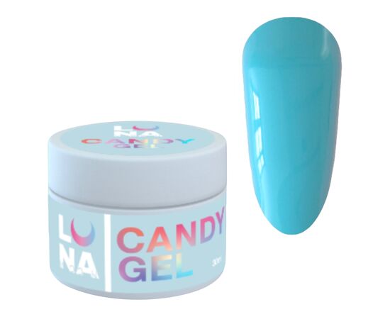 LUNA Candy Gel #3 Blue, 30 ml, гель моделюючий, блакитний #1