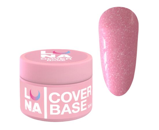 LUNA Cover BASE #16, PINK with SHIMMER, 30 ml #1