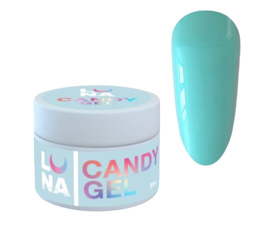 Luna Candy Gel 14, строительный гель "Бирюза", 30 ml #1