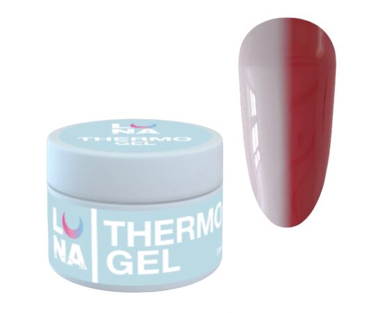LUNA Builder Thermo gel #4 Red / Grey, 30 ml,  термо-гель моделюючий, червоний / сірий #1