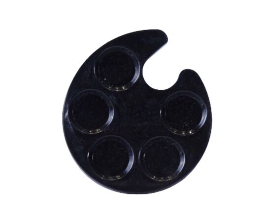 Палитра-кольцо для смешивания материалов, чёрная, 5 секций #1